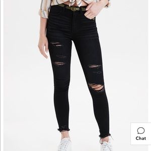 AE next level super high wasted cropped jeggings